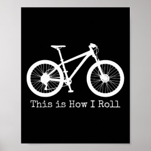 Mountainbike Wielrennen Mtb Fiets Grappig Poster