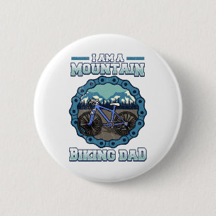 Mountainbiken Dad Gag Ronde Button 5,7 Cm