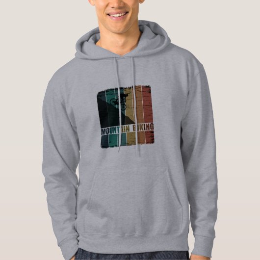 Mountainbiken  hoodie (Voorkant)