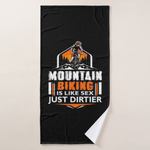 Mountainbiken is gewoon vuiler badhanddoek