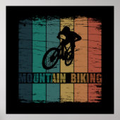 Mountainbiken MTB Poster (Voorkant)