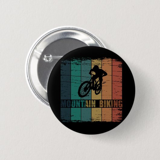Mountainbiken MTB Ronde Button 5,7 Cm (Voorkant /achterkant)
