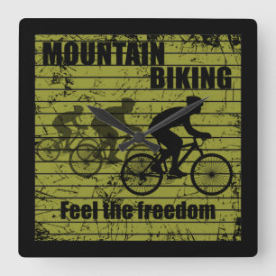 Mountainbiken MTB Vierkante Klok