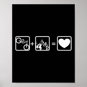 Mountainbiken, Plezier, Bergen, Fiets, Afdaling Poster