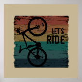 Mountainbiken poster (Voorkant)