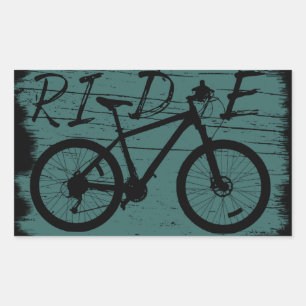 Mountainbiken  rechthoekige sticker