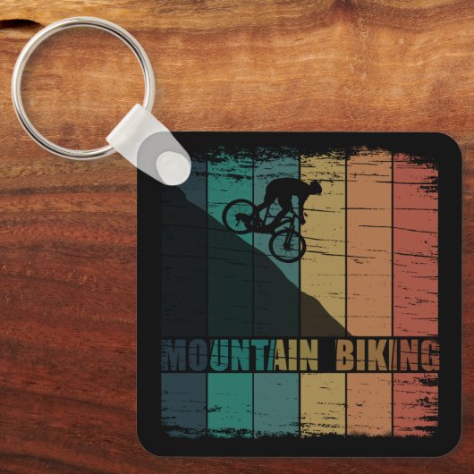 Mountainbiken  sleutelhanger (Voorkant)