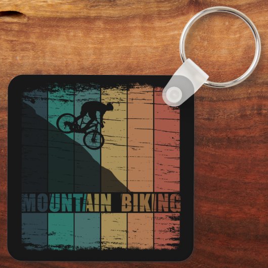 Mountainbiken  sleutelhanger (Achterkant)