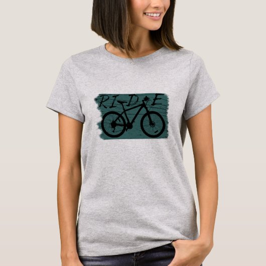 Mountainbiken  t-shirt (Voorkant)