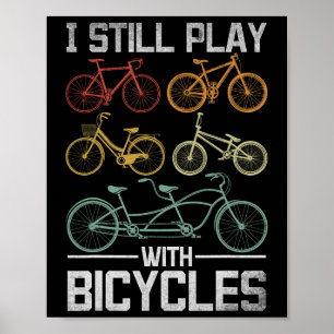 Mountainbiken Wielrenner Fietser Ik Speel Nog Stee Poster