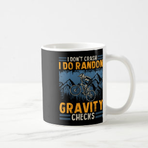 Mountainbiker Gravity Checks Grappig Downhill Biki Koffiemok