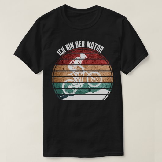mountainbiker Ik ben de motor T-shirt (Design voorkant)