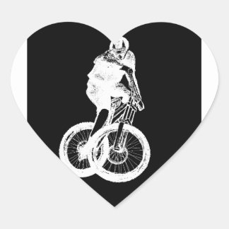 mountainbiker MTB BMX CYCLIST Heart Sticker