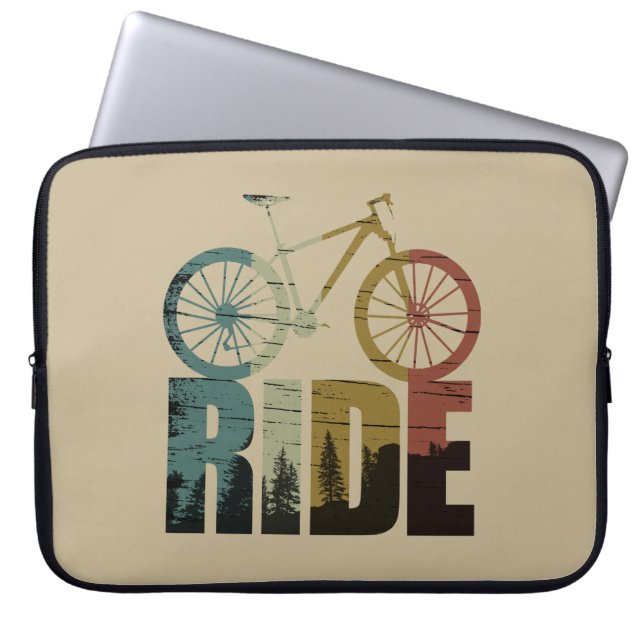 Mountainbikerider Laptop Sleeve (Voorkant)