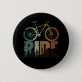 Mountainbikerider Ronde Button 5,7 Cm (Voorkant)