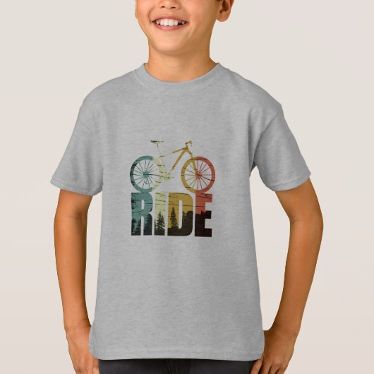 Mountainbikerider T-shirt (Voorkant)