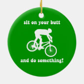 mountainbiking keramisch ornament (Achterkant)