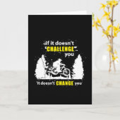 mountainbiking MTB fietscycling Gift Idee Kaart (Gele Bloem)