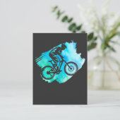 mountainbikingracestuin buitenfietsen briefkaart (Staand voorkant)