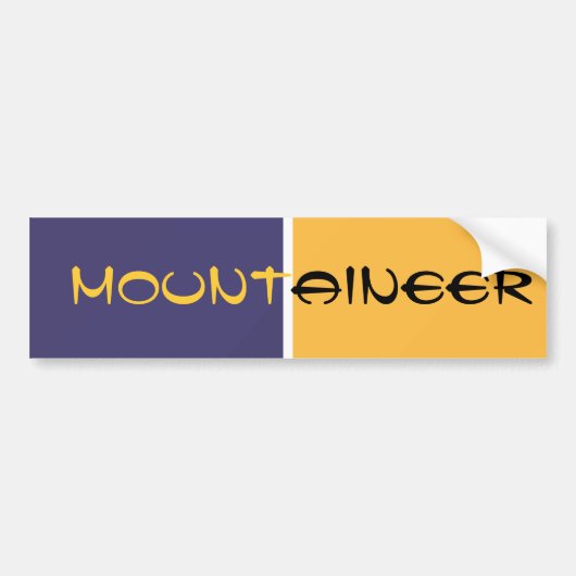 MOUNTAINEER BUMPERSTICKER (Voorkant)