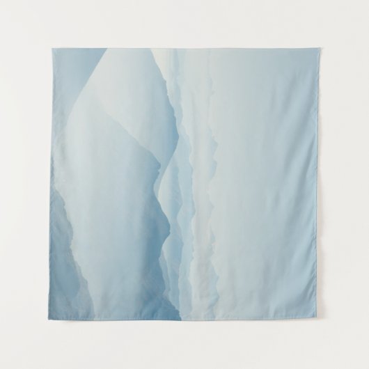 MOUNTAINEN DIE BEDEKT ZIJN MET FOGS WANDKLEED (Voorkant (horizontaal))