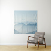 MOUNTAINEN DIE BEDEKT ZIJN MET FOGS WANDKLEED (In situ)