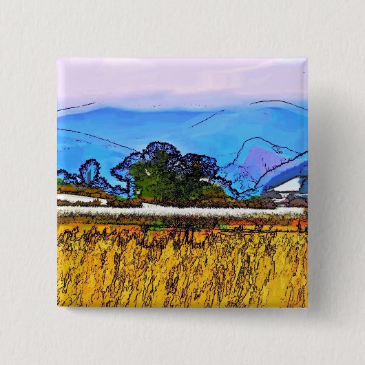 MOUNTAINEN VIERKANTE BUTTON 5,1 CM (Voorkant)