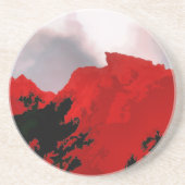 MOUNTAINEN ZANDSTEEN ONDERZETTER (Voorkant)