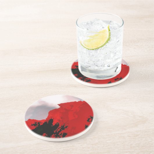 MOUNTAINEN ZANDSTEEN ONDERZETTER (Zijkant)