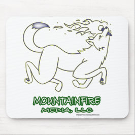 MountainFire Media Leaping Coyote Design #2 op een Muismat