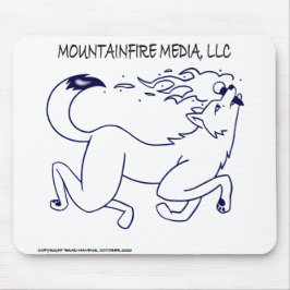 MountainFire Media Logo-ontwerp op een Muismat