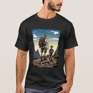 Mountainravel Camping Avontuur Vader en Zoon gezin T-shirt
