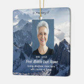 Mountains Alpine Memorial Keepsake Keramisch Ornament (Links)