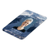  Mountains Alpine Memorial Keepsake Magneet (Linkerzijde)