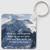Mountains Alpine Memorial Keepsake Sleutelhanger (Achterkant)