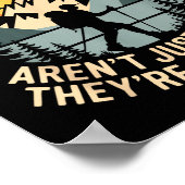 Mountains Aren't Just Funny They're Hill Areas Dad Poster (Hoek)