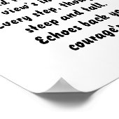 Mountain's Call Inspirerend minigedicht Poster (Hoek)