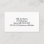 Mountains Double Number Loyalty Coffee Punch-Card (Achterkant)