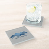 Mountains Happy Hour Glazen Onderzetter (Schuin)