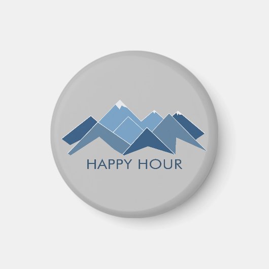 Mountains Happy Hour Magneet (Voorkant)