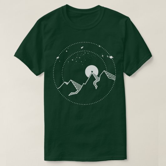 Mountains, hiking, space T-Shirt (Design voorkant)