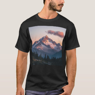 Mountains Landscape Mountains Nature Wall Art Acti T-shirt
