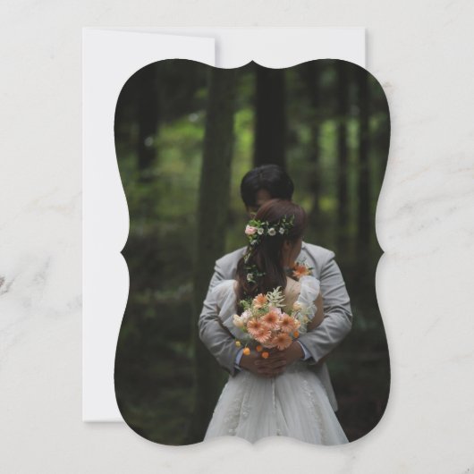 Mountains Pine Tree Emerald Foto Sla de datum op Kaart (Achterkant)