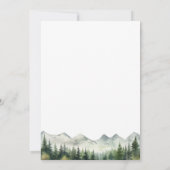 Mountains Pines 55 Wedding Anniversary Photo Save The Date (Achterkant)