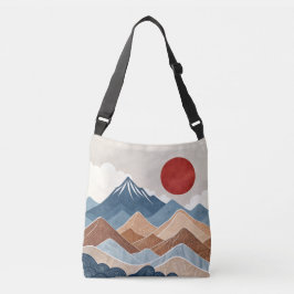 Mountains Sunset Beauty Crossbody Tas