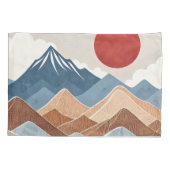 Mountains Sunset Beauty Kussensloop (Achterkant)