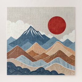 Mountains Sunset Beauty Legpuzzel