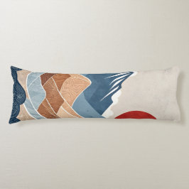 Mountains Sunset Beauty Lichaamskussen