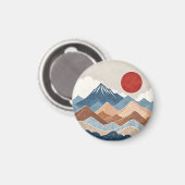 Mountains Sunset Beauty Magneet (Voorkant / Achterkant)