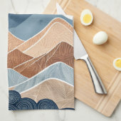 Mountains Sunset Beauty Theedoek (Quarter Fold)